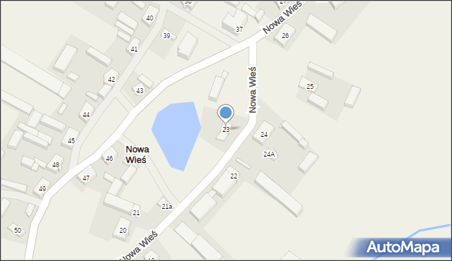 Nowa Wieś, Nowa Wieś, 23, mapa Nowa Wieś