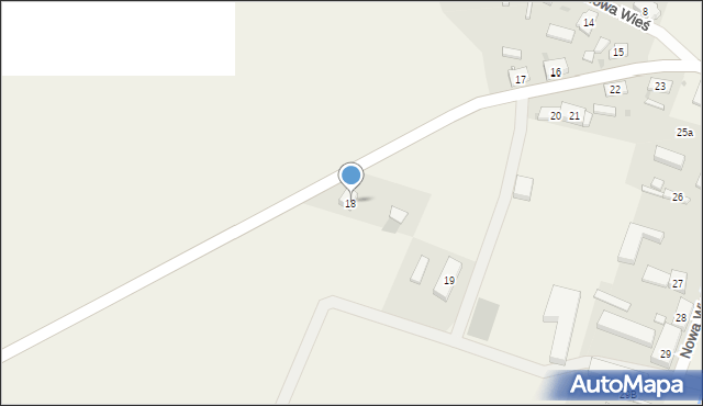 Nowa Wieś, Nowa Wieś, 18, mapa Nowa Wieś