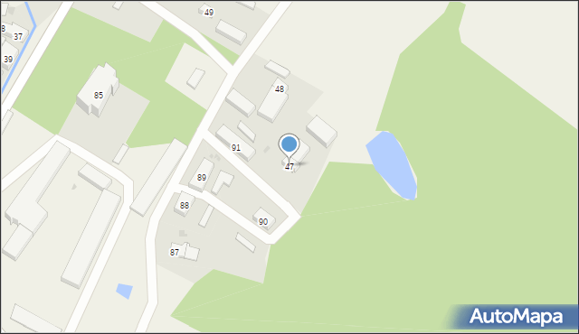 Nowa Wieś, Nowa Wieś, 47, mapa Nowa Wieś