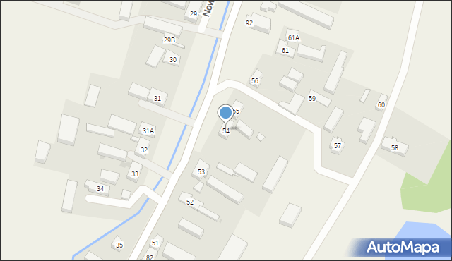 Nowa Wieś, Nowa Wieś, 54, mapa Nowa Wieś