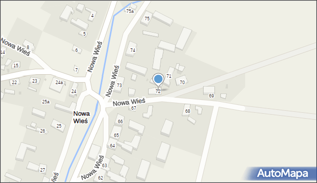 Nowa Wieś, Nowa Wieś, 72, mapa Nowa Wieś