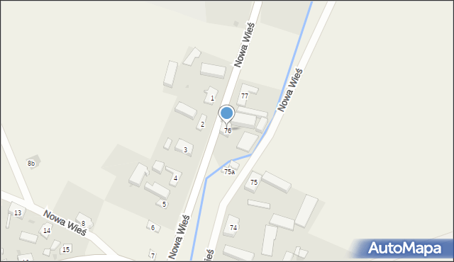 Nowa Wieś, Nowa Wieś, 76, mapa Nowa Wieś