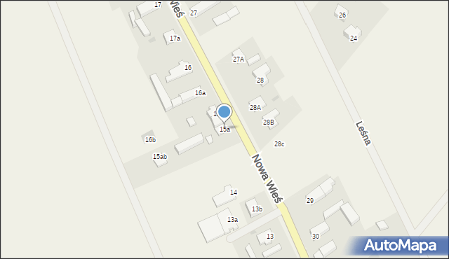 Nowa Wieś, Nowa Wieś, 15a, mapa Nowa Wieś