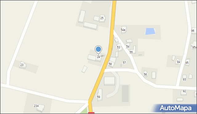 Nowa Wieś, Nowa Wieś, 24, mapa Nowa Wieś