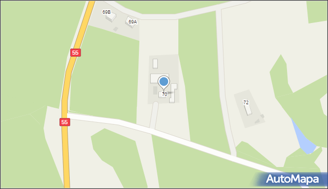 Nowa Wieś, Nowa Wieś, 70, mapa Nowa Wieś