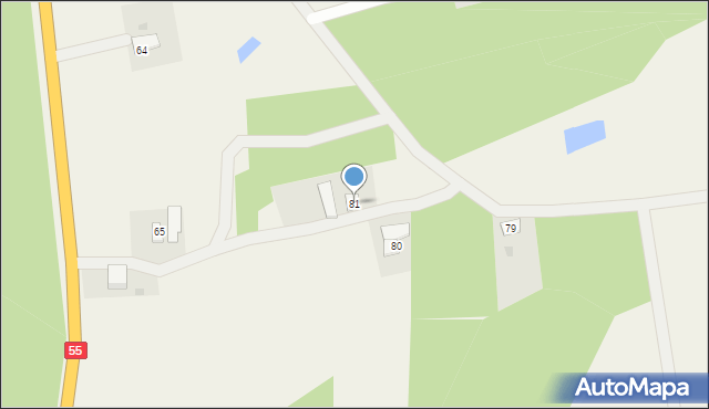 Nowa Wieś, Nowa Wieś, 81, mapa Nowa Wieś