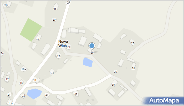 Nowa Wieś, Nowa Wieś, 26, mapa Nowa Wieś