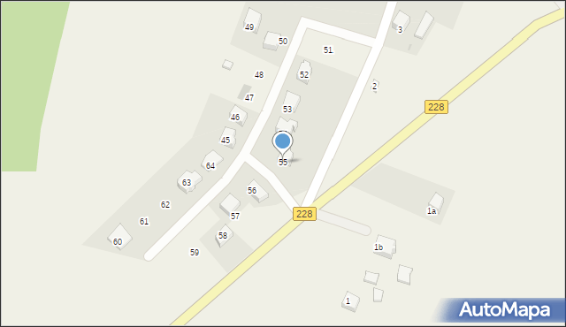 Nowa Wieś, Nowa Wieś, 55, mapa Nowa Wieś