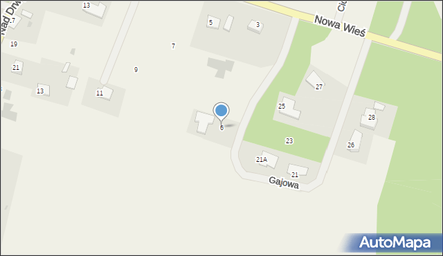 Nowa Wieś, Nowa Wieś, 6, mapa Nowa Wieś