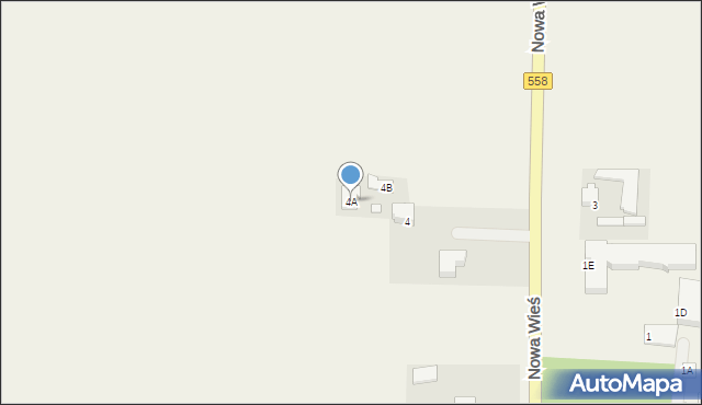 Nowa Wieś, Nowa Wieś, 4A, mapa Nowa Wieś