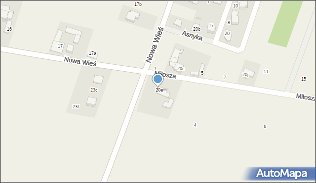 Nowa Wieś, Nowa Wieś, 20d, mapa Nowa Wieś
