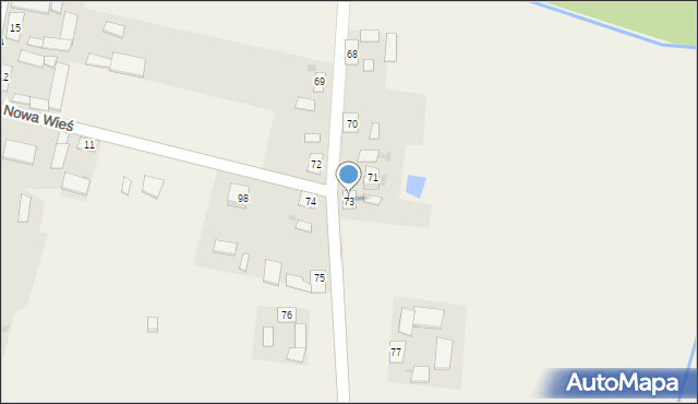 Nowa Wieś, Nowa Wieś, 73, mapa Nowa Wieś
