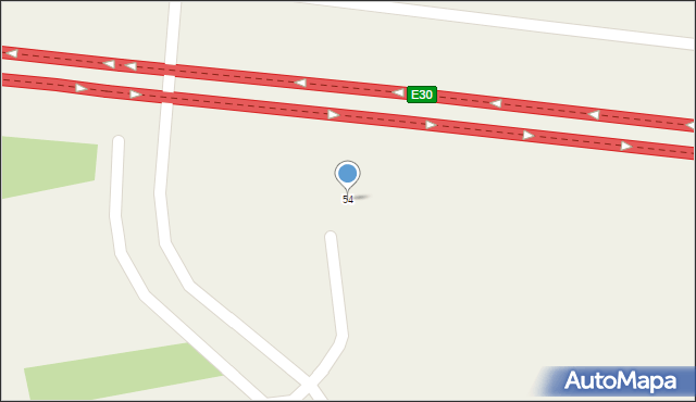 Nowa Wieś, Nowa Wieś, 54, mapa Nowa Wieś