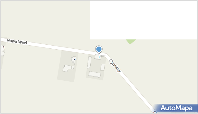 Nowa Wieś, Nowa Wieś, 1, mapa Nowa Wieś