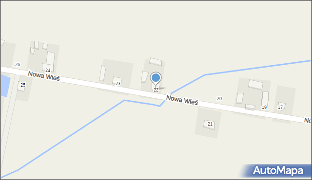 Nowa Wieś, Nowa Wieś, 22, mapa Nowa Wieś