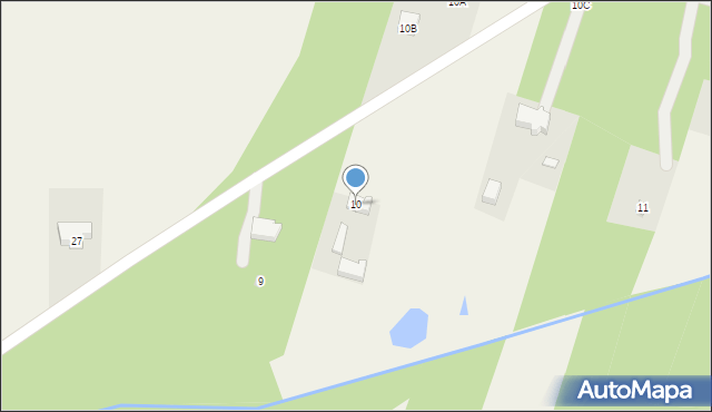 Nowa Wieś, Nowa Wieś, 10, mapa Nowa Wieś