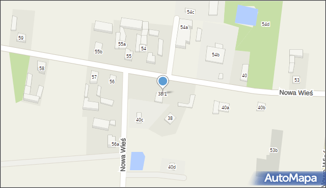 Nowa Wieś, Nowa Wieś, 38/1, mapa Nowa Wieś