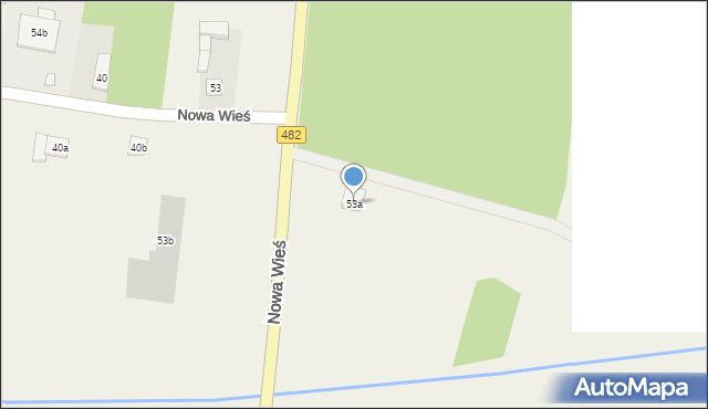 Nowa Wieś, Nowa Wieś, 53a, mapa Nowa Wieś