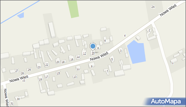 Nowa Wieś, Nowa Wieś, 10, mapa Nowa Wieś