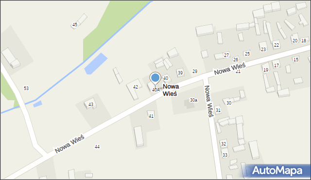 Nowa Wieś, Nowa Wieś, 40A, mapa Nowa Wieś