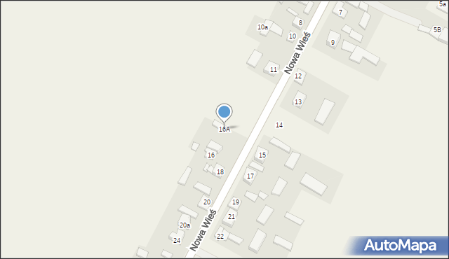 Nowa Wieś, Nowa Wieś, 16A, mapa Nowa Wieś