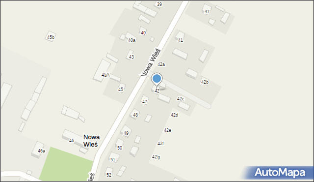 Nowa Wieś, Nowa Wieś, 42, mapa Nowa Wieś