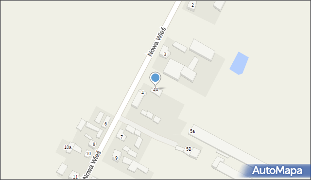 Nowa Wieś, Nowa Wieś, 4A, mapa Nowa Wieś