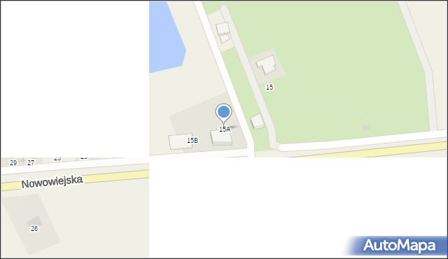 Nowa Wieś Ełcka, Nowowiejska, 15A, mapa Nowa Wieś Ełcka