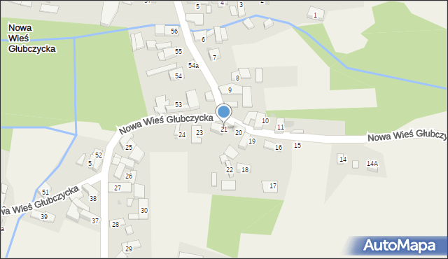 Nowa Wieś Głubczycka, Nowa Wieś Głubczycka, 21, mapa Nowa Wieś Głubczycka