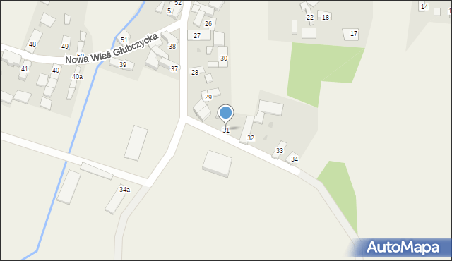 Nowa Wieś Głubczycka, Nowa Wieś Głubczycka, 31, mapa Nowa Wieś Głubczycka