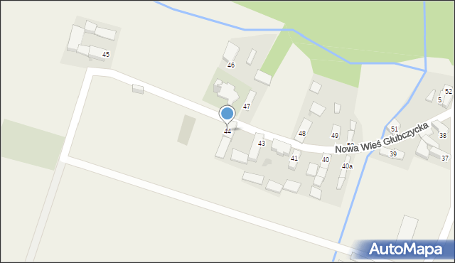 Nowa Wieś Głubczycka, Nowa Wieś Głubczycka, 44, mapa Nowa Wieś Głubczycka