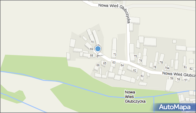 Nowa Wieś Głubczycka, Nowa Wieś Głubczycka, 67, mapa Nowa Wieś Głubczycka