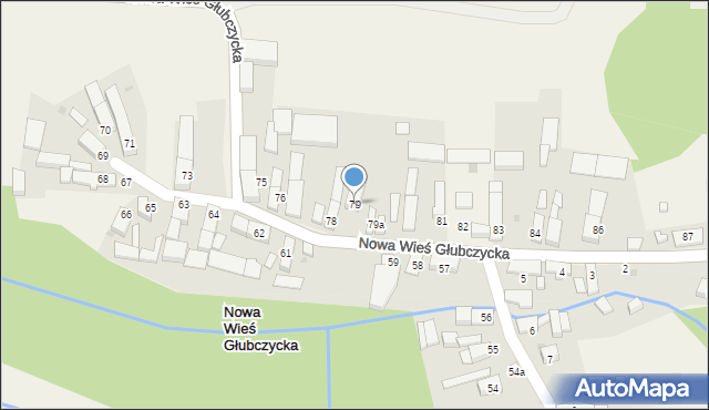 Nowa Wieś Głubczycka, Nowa Wieś Głubczycka, 79, mapa Nowa Wieś Głubczycka