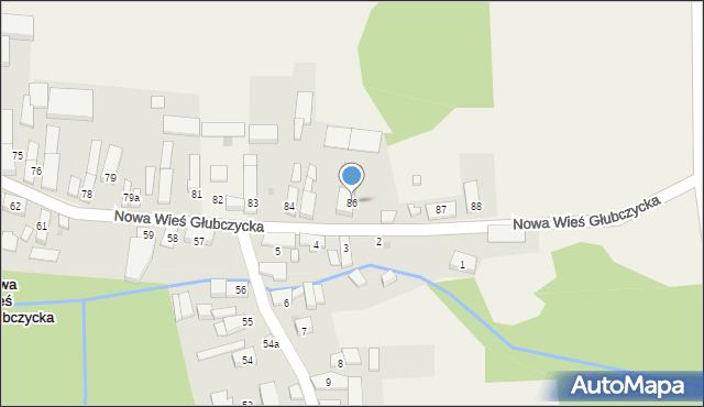Nowa Wieś Głubczycka, Nowa Wieś Głubczycka, 86, mapa Nowa Wieś Głubczycka