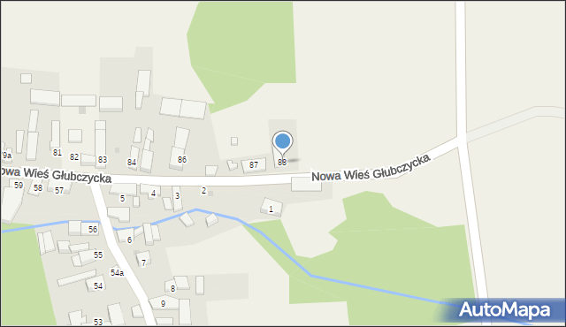 Nowa Wieś Głubczycka, Nowa Wieś Głubczycka, 88, mapa Nowa Wieś Głubczycka
