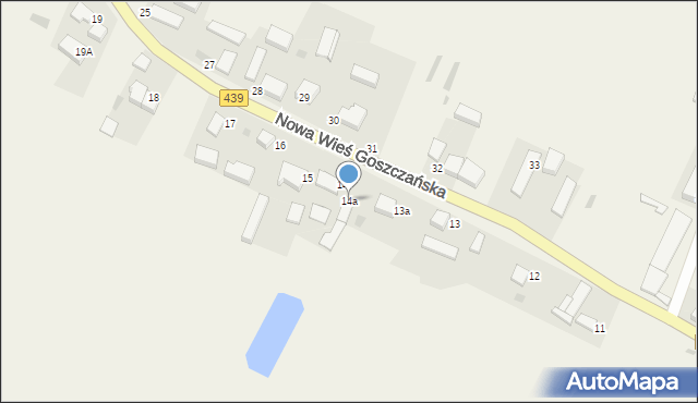 Nowa Wieś Goszczańska, Nowa Wieś Goszczańska, 14a, mapa Nowa Wieś Goszczańska