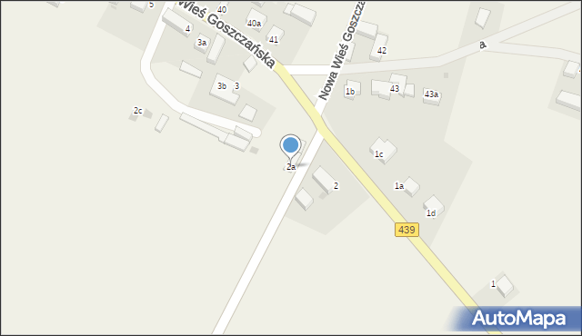 Nowa Wieś Goszczańska, Nowa Wieś Goszczańska, 2a, mapa Nowa Wieś Goszczańska