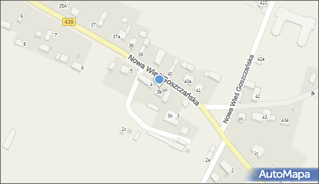 Nowa Wieś Goszczańska, Nowa Wieś Goszczańska, 3a, mapa Nowa Wieś Goszczańska