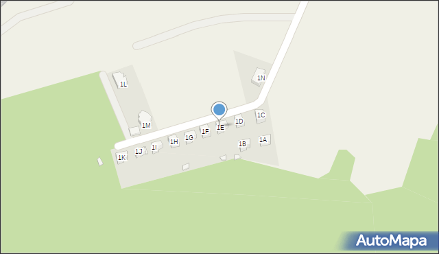 Nowa Wieś Grodziska, Nowa Wieś Grodziska, 1E, mapa Nowa Wieś Grodziska