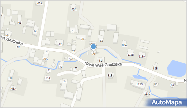 Nowa Wieś Grodziska, Nowa Wieś Grodziska, 79, mapa Nowa Wieś Grodziska