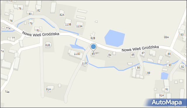 Nowa Wieś Grodziska, Nowa Wieś Grodziska, 83, mapa Nowa Wieś Grodziska