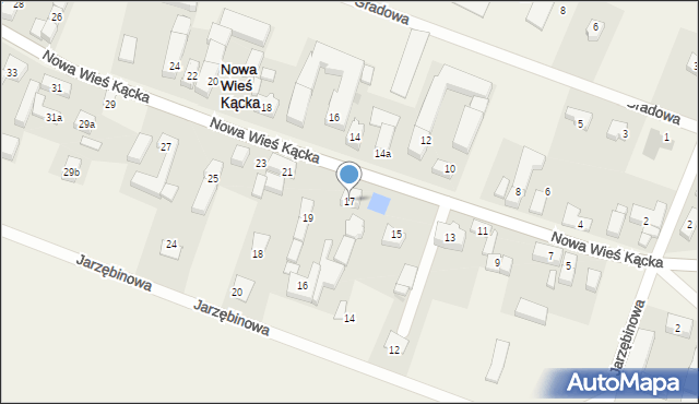 Nowa Wieś Kącka, Nowa Wieś Kącka, 17, mapa Nowa Wieś Kącka