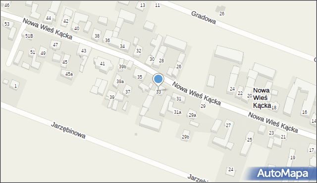 Nowa Wieś Kącka, Nowa Wieś Kącka, 33, mapa Nowa Wieś Kącka