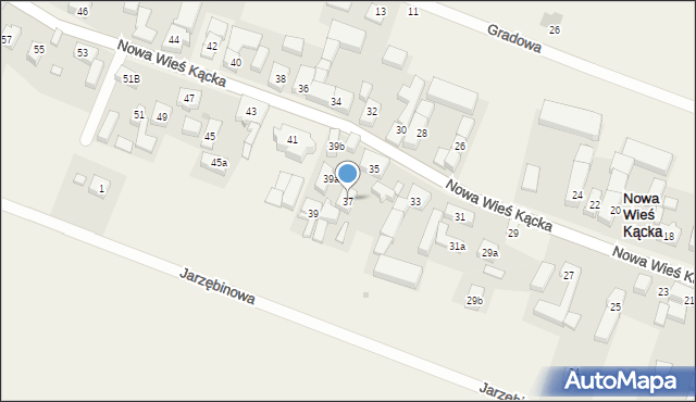 Nowa Wieś Kącka, Nowa Wieś Kącka, 37, mapa Nowa Wieś Kącka