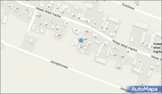 Nowa Wieś Kącka, Nowa Wieś Kącka, 39, mapa Nowa Wieś Kącka