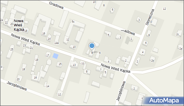 Nowa Wieś Kącka, Nowa Wieś Kącka, 8, mapa Nowa Wieś Kącka