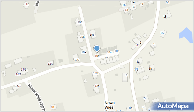 Nowa Wieś Kętrzyńska, Nowa Wieś Kętrzyńska, 10h, mapa Nowa Wieś Kętrzyńska