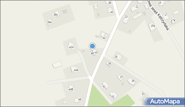 Nowa Wieś Kętrzyńska, Nowa Wieś Kętrzyńska, 44, mapa Nowa Wieś Kętrzyńska