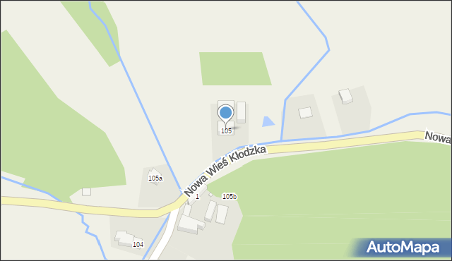Nowa Wieś Kłodzka, Nowa Wieś Kłodzka, 105, mapa Nowa Wieś Kłodzka