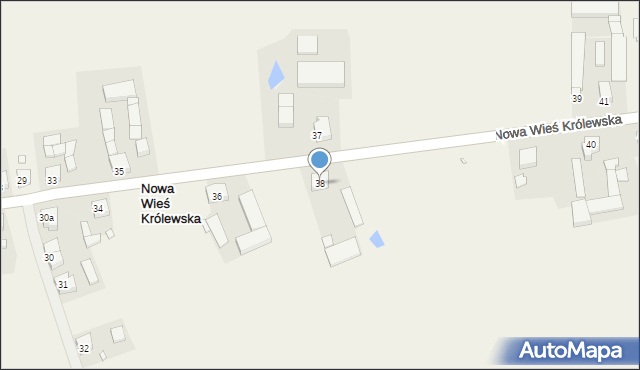 Nowa Wieś Królewska, Nowa Wieś Królewska, 38, mapa Nowa Wieś Królewska